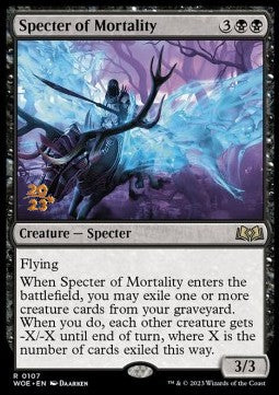 Specter of Mortality (V.1) - Wilds of Eldraine: Promos (Rare) [PWOE-107]
