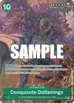 Donquixote Doflamingo (OP04-031) (V.2) - Kingdoms of Intrigue (Alternate Art) [OP04-031]