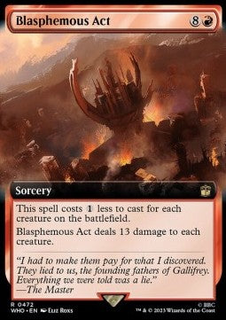 Blasphemous Act (V.1) - Universes Beyond: Doctor Who: Extras (Rare) [XWHO-472]