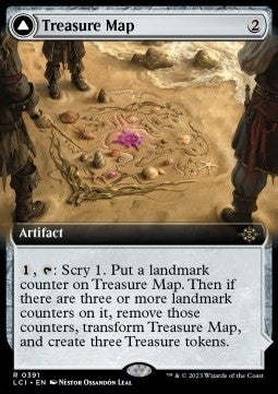 Treasure Map / Treasure Cove - The Lost Caverns of Ixalan: Extras (Rare) [XLCI-391]