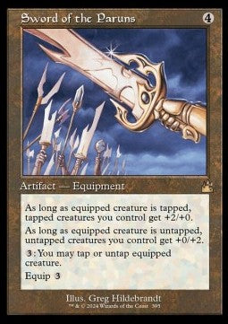 Sword of the Paruns - Ravnica Remastered: Extras (Rare) [XRVR-395]