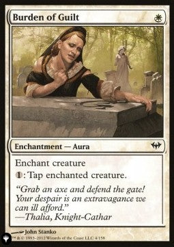 Burden of Guilt - The List (Common) [ZNL-4]