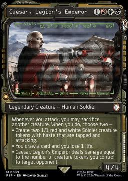 Caesar, Legion's Emperor (V.2) - Universes Beyond: Fallout: Extras (Mythic) [XPIP-339]