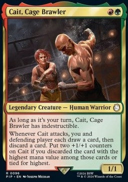 Cait, Cage Brawler - Universes Beyond: Fallout (Rare) [PIP-96]