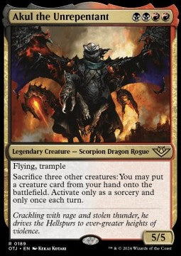 Akul the Unrepentant - Outlaws of Thunder Junction (Rare) [OTJ-189]