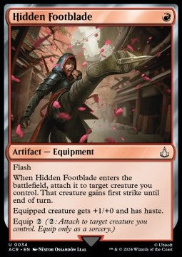 Hidden Footblade - Universes Beyond: Assassin's Creed (Uncommon) [ACR-34]