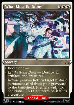 What Must Be Done (V.2) - Universes Beyond: Assassin's Creed: Extras (Rare) [XACR-184]