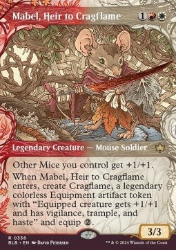 Mabel, Heir to Cragflame (V.1) - Bloomburrow: Extras (Rare) [XBLB-336]