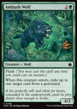 Ambush Wolf - Magic: The Gathering Foundations (Common) [FDN-98]