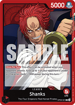Shanks (OP09-001) (V.1) - Emperors in the New World (Leader) [OP09-001]
