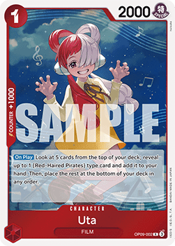 Uta (OP09-002) (V.1) - Emperors in the New World (Rare) [OP09-002]