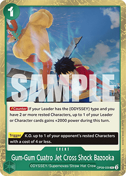 Gum-Gum Cuatro Jet Cross Shock Bazooka (OP09-039) - Emperors in the New World (Rare) [OP09-039]