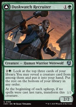 Duskwatch Recruiter / Krallenhorde Howler - Innistrad Remastered (Uncommon) [INR-193]