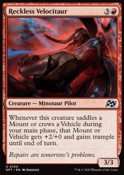 Reckless Velocitaur - Aetherdrift (Uncommon) [DFT-144]