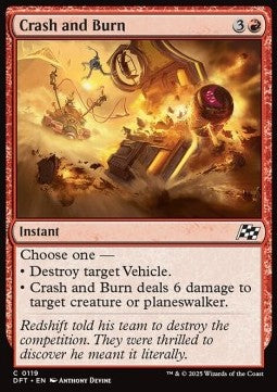 Crash and Burn - Aetherdrift (Common) [DFT-119]