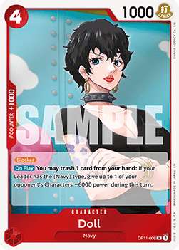 Doll (OP11-008) (V.1) - A Fist of Divine Speed (Rare) [OP11-008]