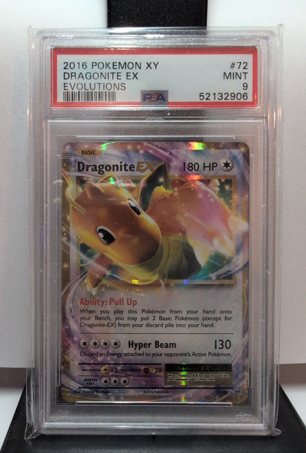 PSA 9 - Dragonite EX - 72/108 - Evolutions
