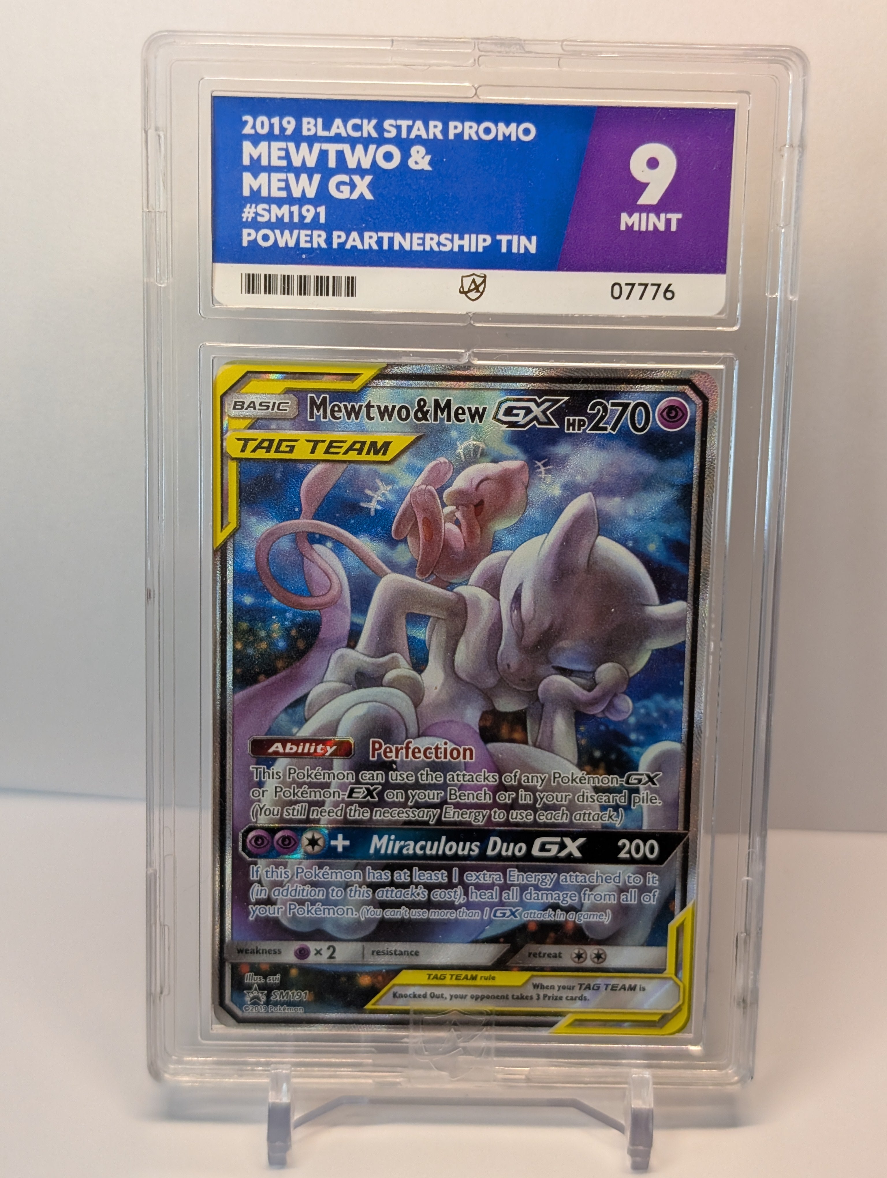 ACE 9 - Mew & Mewtwo GX - SM191 - Sun and Moon Promos