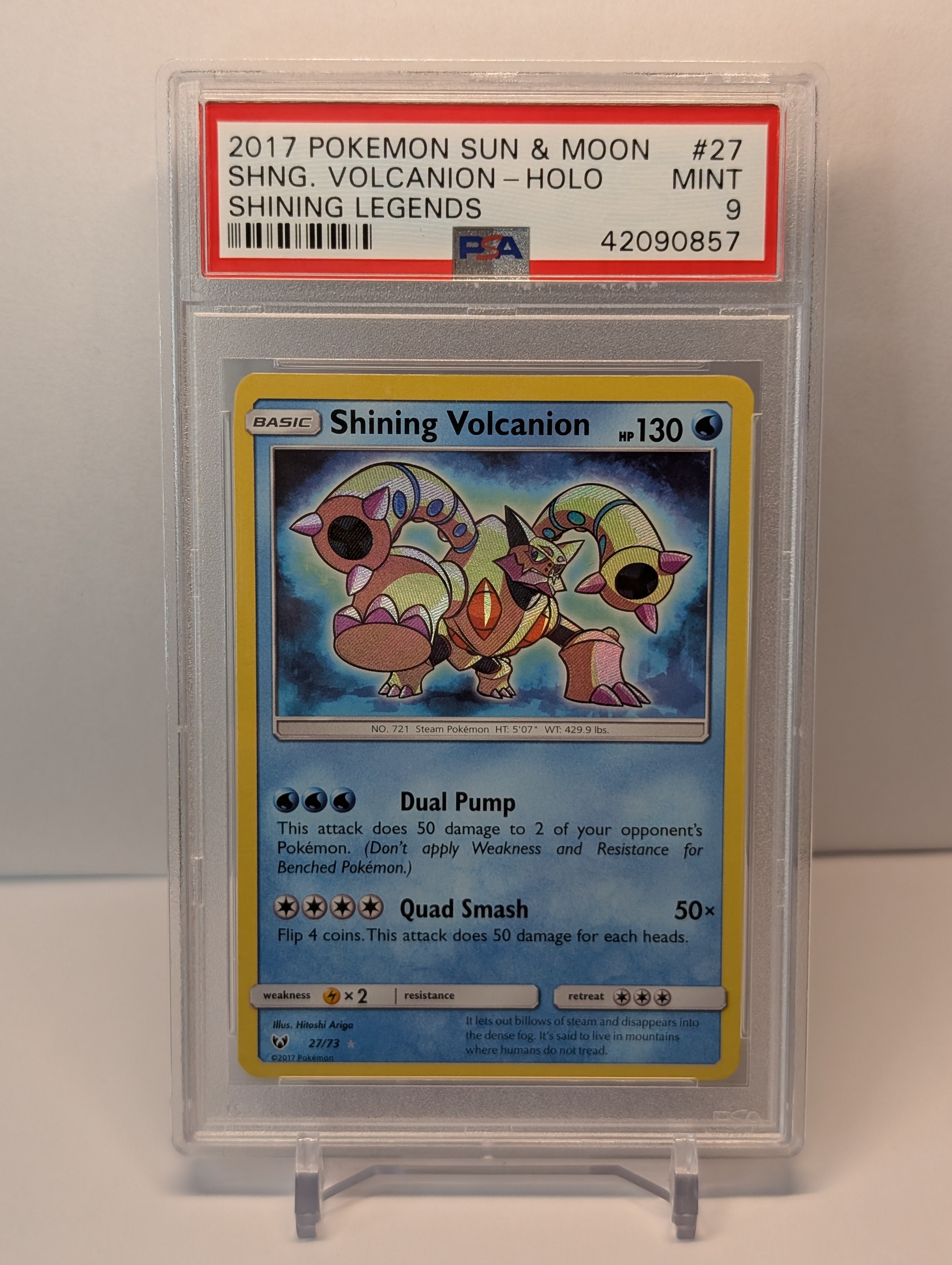 PSA 9 - Shining Volcanion - 27/73 - Shining Legends