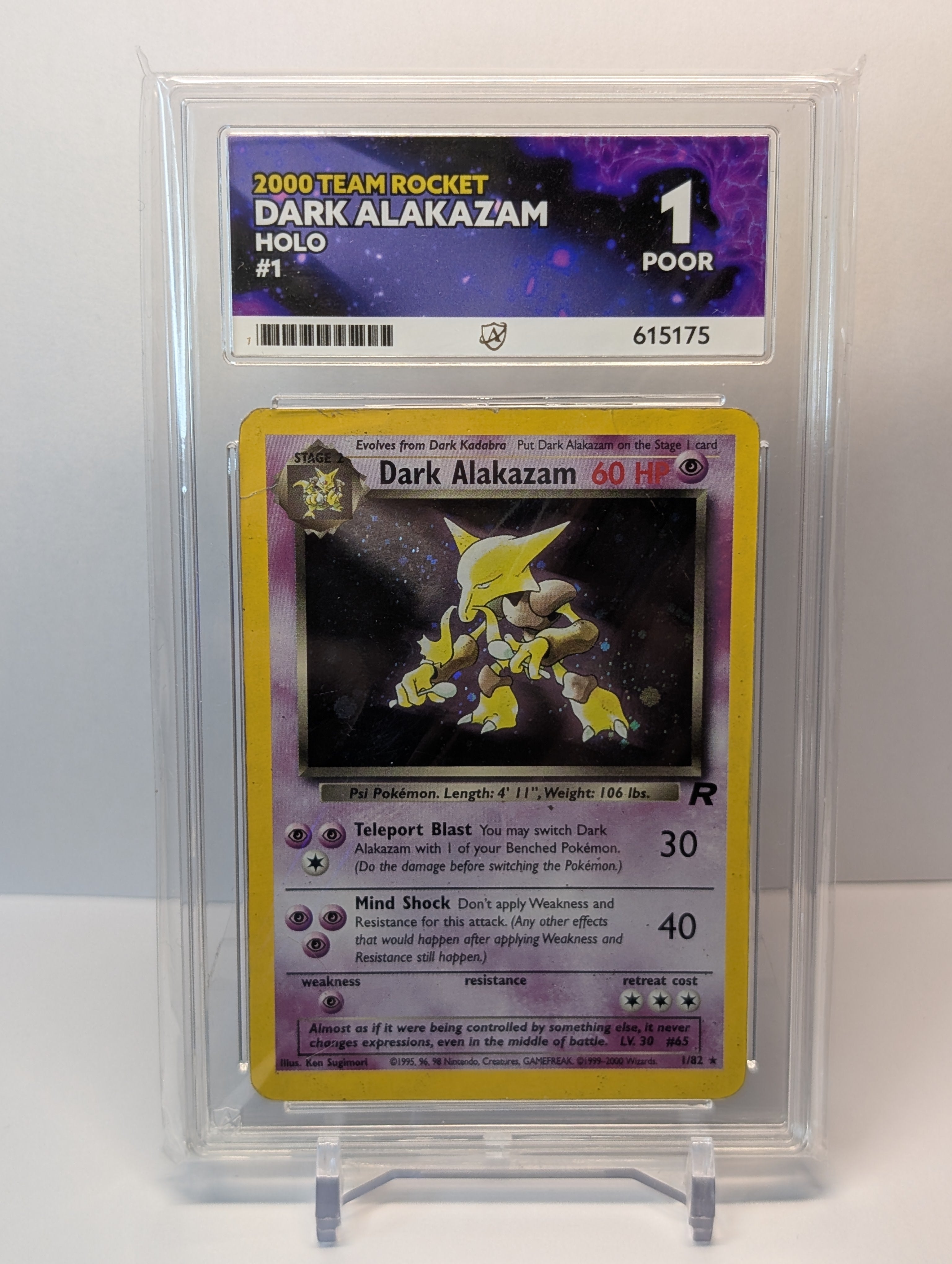 ACE 1 - Dark Alakazam - 1/82 - Team Rocket